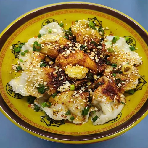 37.دامپلینگ سیزیلینگ با سس سیر