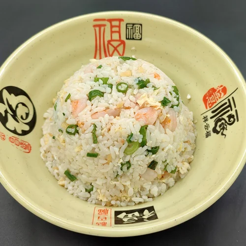 16.Fried rice with egg and minced shrimp - Crispy rice 酥米虾仁炒饭