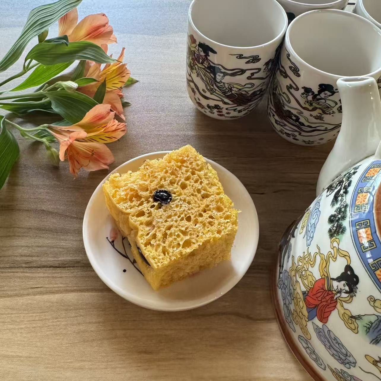 259.Traditional Steamed Chinese Fermented Pumpkin Rice Cake